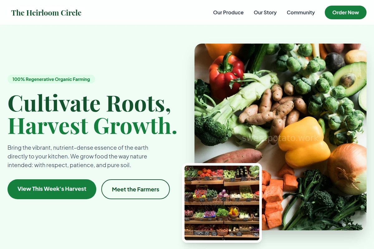Organic Farm Food Service